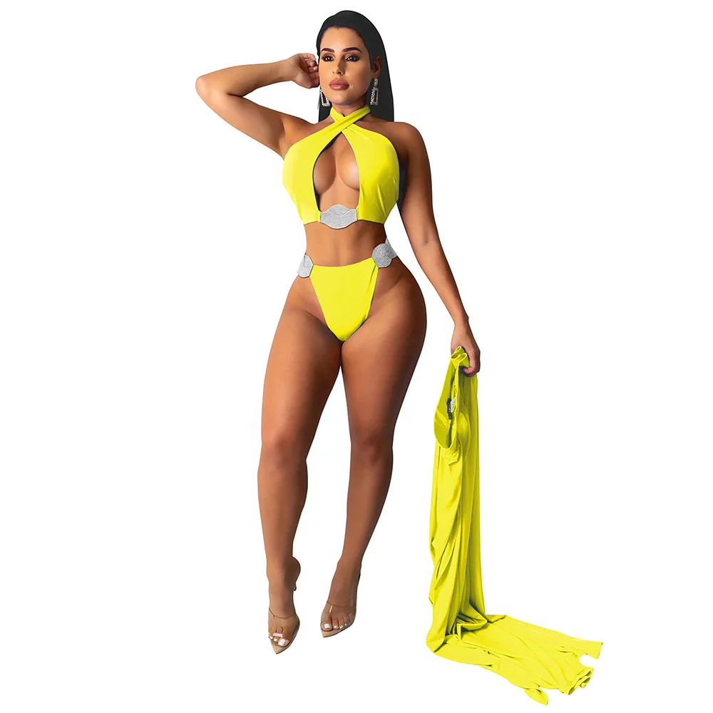 

2022 Hot Sale New Design Styele Casual Clothing Sweatwear Sweet Sexy Fashion Soft Good Fabric Women Swimwears 10181