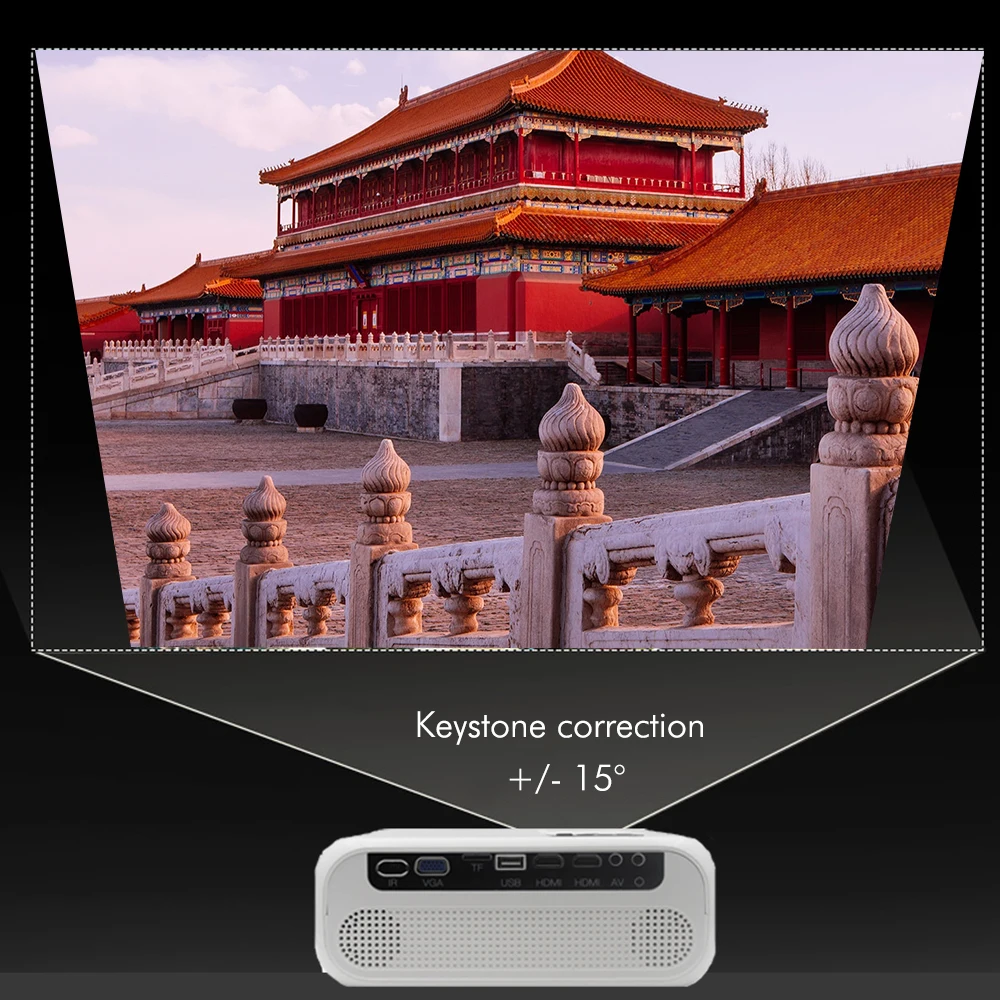 Светодиодный проектор для домашнего кинотеатра BUIANUWOD E500 720P поддержка 1080P Wi-Fi Android