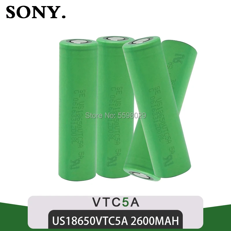 Литий-ионный аккумулятор SONY 35A VTC5A 18650 2600 мА ч с высоким энергопотреблением для