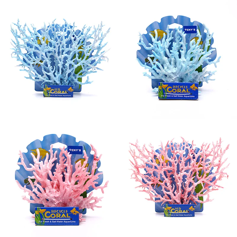 

Fish Tank Landscape Plastic Artificial Coral Water Plant Ornament Aquarium Decor 1pc