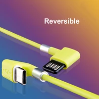 type c cable reversible elbow plug for phone gaming usb c to usb charging cable reversible micro usb cable u bend head data cord