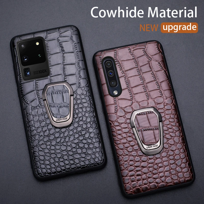 Genuine leather Phone Case For Samsung Galaxy S20 S10 Plus s10e case Note 20 Ultra 10 plus A71 A70 A51 A50 | Мобильные телефоны и