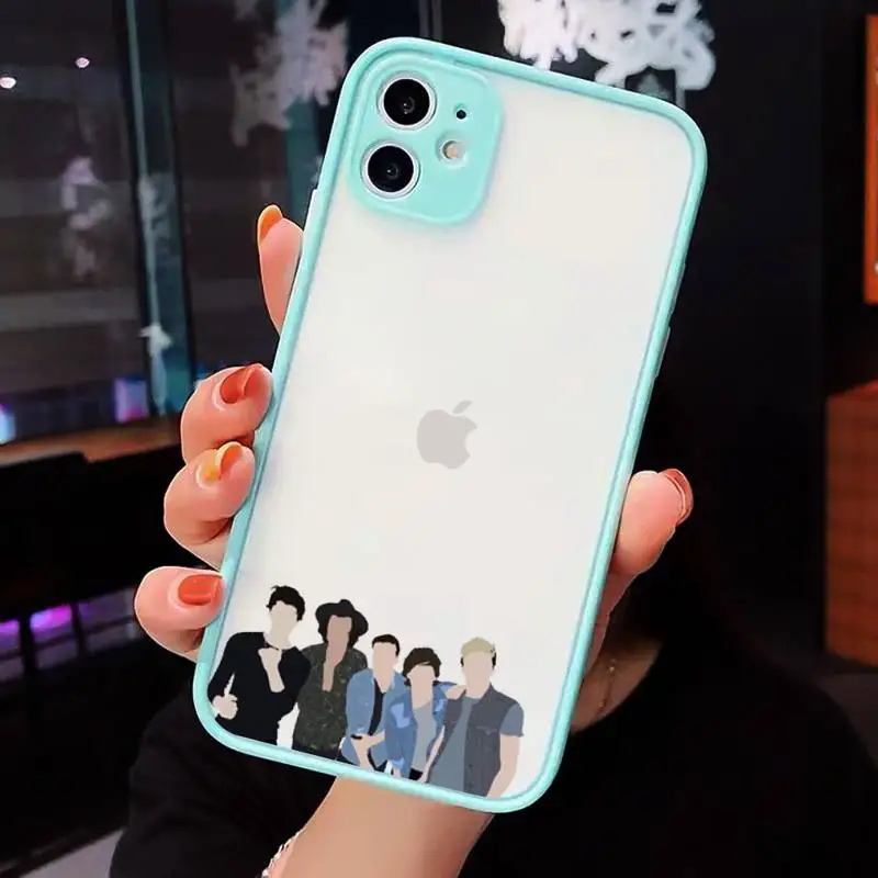 

One Direction Louis Tomlinson Phone Cases matte transparent For blue iPhone 7 8 x xs xr 11 12 pro plus max mini Clear Funda