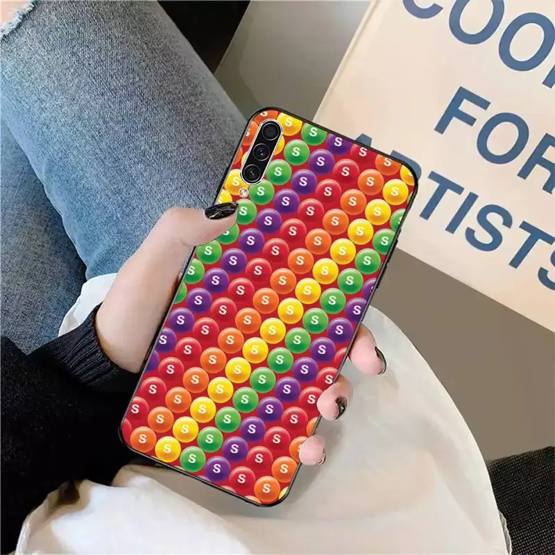 

Skittles Sweet Sour Fruit Candies Phone Case For Samsung galaxy A S note 10 7 8 9 20 30 31 40 50 51 70 71 21 s ultra plus