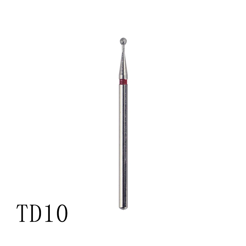 TD10 12 форм Алмазная дрель для ногтей фрезерные сверла для ногтей кутикулы резак для маникюра пилки для ногтей Электрический фрезерный шлифовальный станок TD1-12 - Цвет: TD10