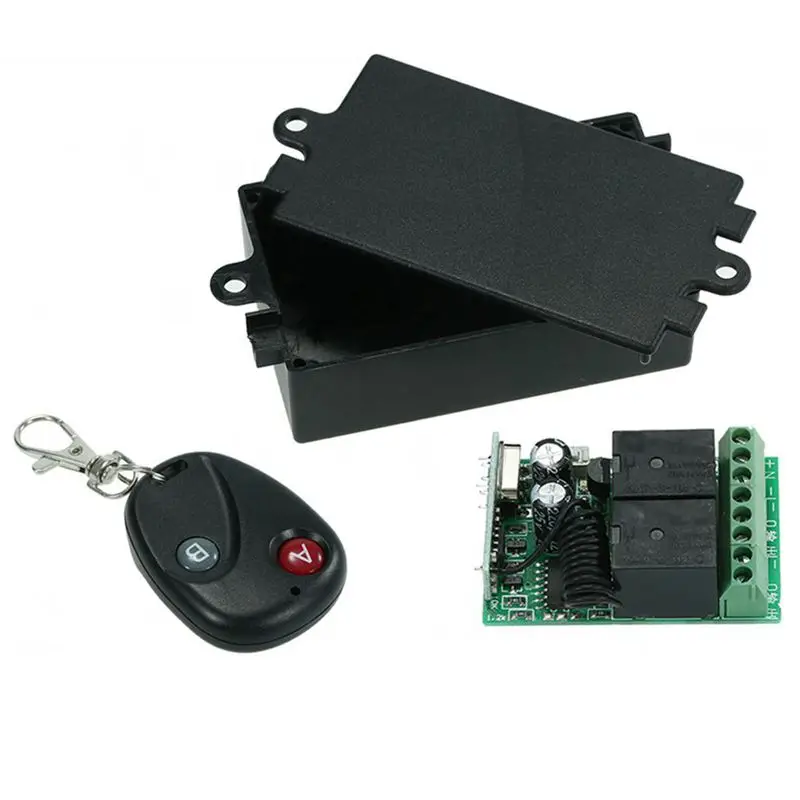 Беспроводной пульт дистанционного управления RF 433 МГц AC 220 В 2CH релейный модуль