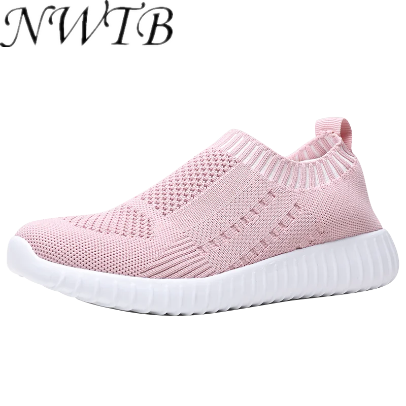 

Кроссовки женские на мягкой подошве, дышащие сникерсы с вулканизированной подошвой, без шнуровки, обувь на плоской подошве, лето-весна