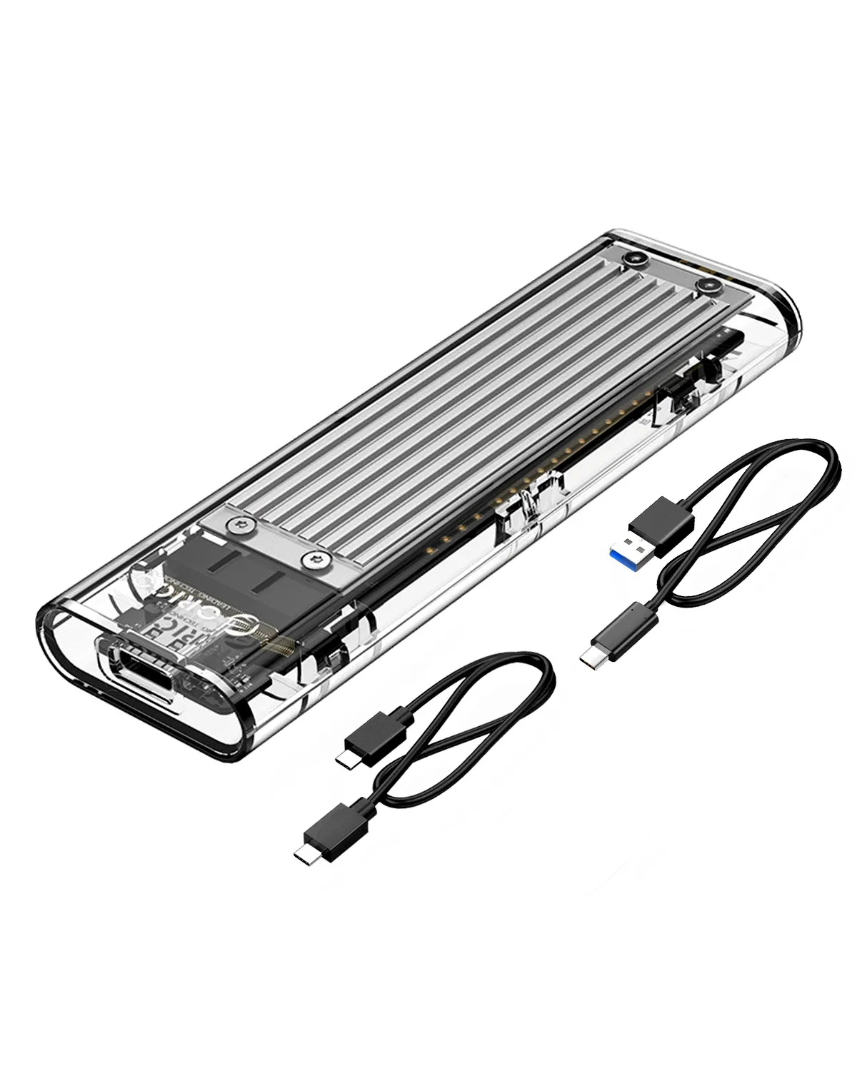 ORICO M2 SSD чехол NVME SSD корпус M.2 для usb type C прозрачный жесткий диск для NVME PCIE NGFF SATA M/B Ключ SSD диск