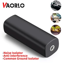 VAORLO 3.5MM AUX Audio Ground Loop Noise Isolator Anti-interference Safe Accessories Clear Sound Stereo System Adapter Car TV PC