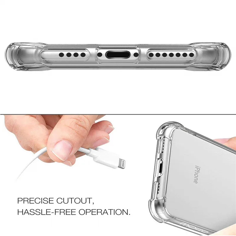 Тонкий прозрачный силиконовый чехол для iphone 11 pro max 11pro для iphone 6 6s 7 8 Plus x xr xsmax чехол для телефона для iphone 5S, se XS MAX чехол