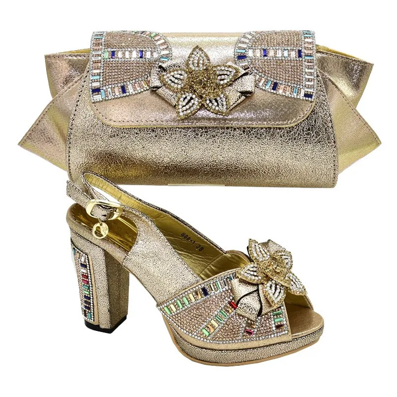 Новые итальянские вечерние женские туфли в африканском стиле Свадебный комплект