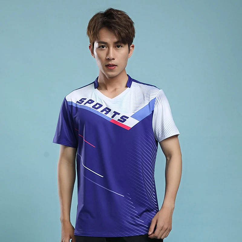 New Sports Badminton Shirt Short-sleeved Table Tennis T-shirt Competition Training Shirt Team Shirt -40