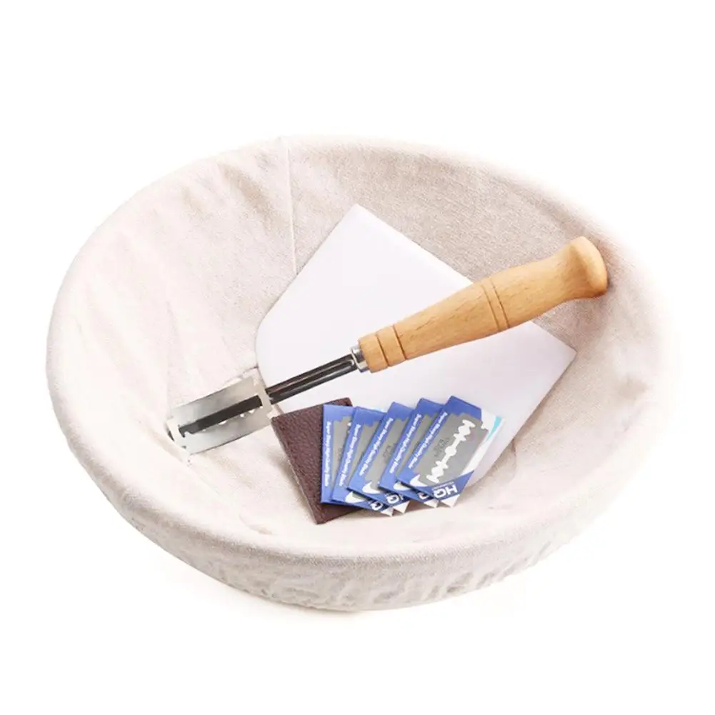 

Natural Rattan Fermentation Wicker Bread Proofing Basket Dough Professional Baking Tool for Home Bakeing Woven Wicker Basket