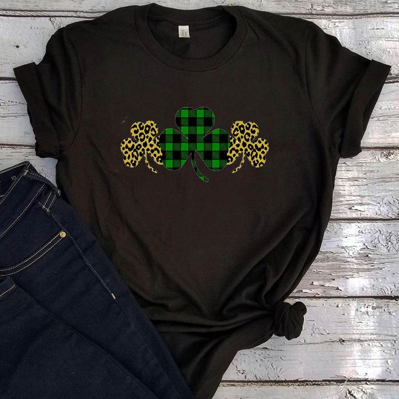 Женские футболки с графическим принтом St paфокусы женская футболка в стиле Shamrock