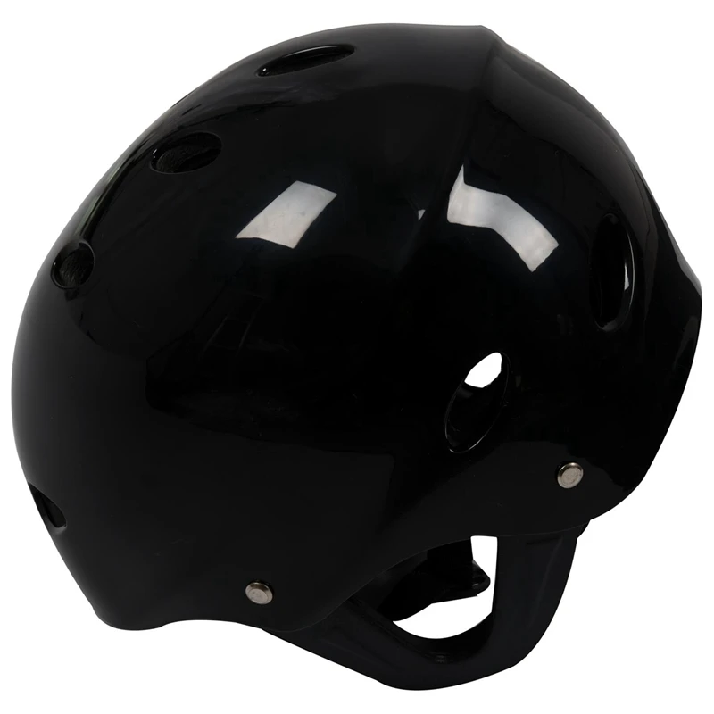

2 Pcs Safety Protector Helmet 11 Breathing Holes for Water Sports Kayak Canoe Surf Paddleboard, Black & Yellow