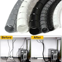 11 52m flexible spiral cable organizer storage pipe cord protector management cable winder desk tidy cable accessories