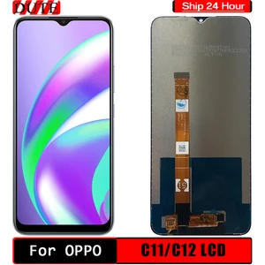 6 5 lcd for oppo realme c11 c12 lcd display touch panel screen sensor assembly realme c12 rmx218 lcd display replacemen free global shipping