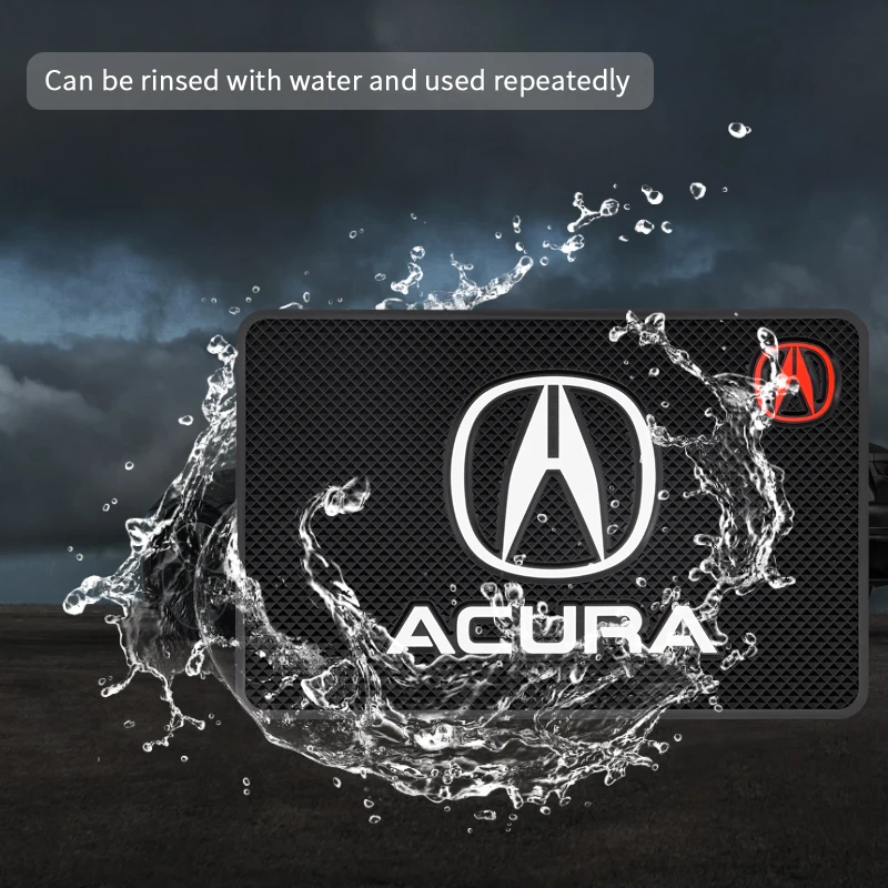 

Car dashboard anti-slip mat car logo decoration mat mobile phone anti-slip mat for Acura-CDX RDX ILX TLX RLX RDX MDX NSX TL RL