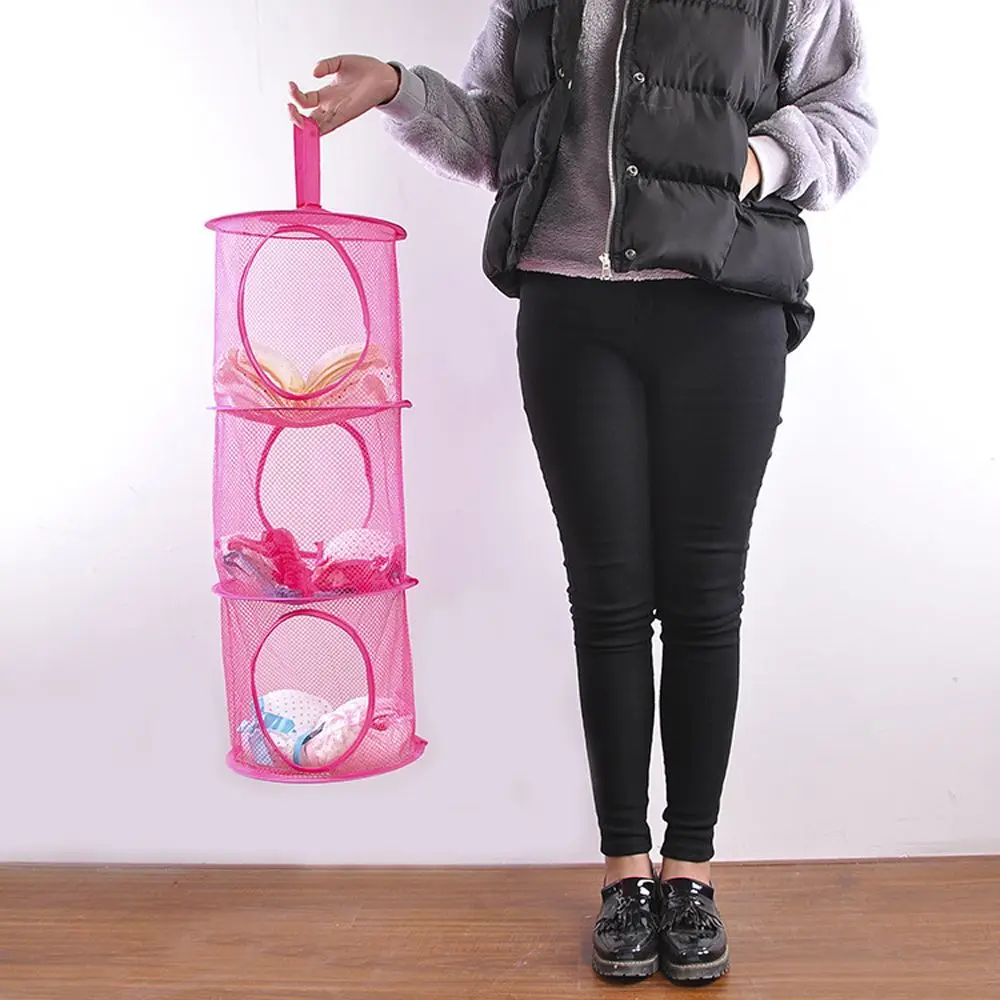 3-слойная дышащая складная корзина шкаф ткань нижнее белье сушильные полки