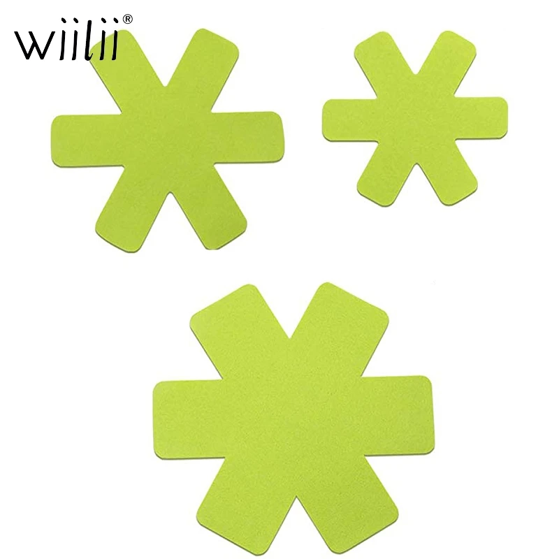 6 шт. протекторы для кастрюль разделители горшков Нескользящие подставки чайных