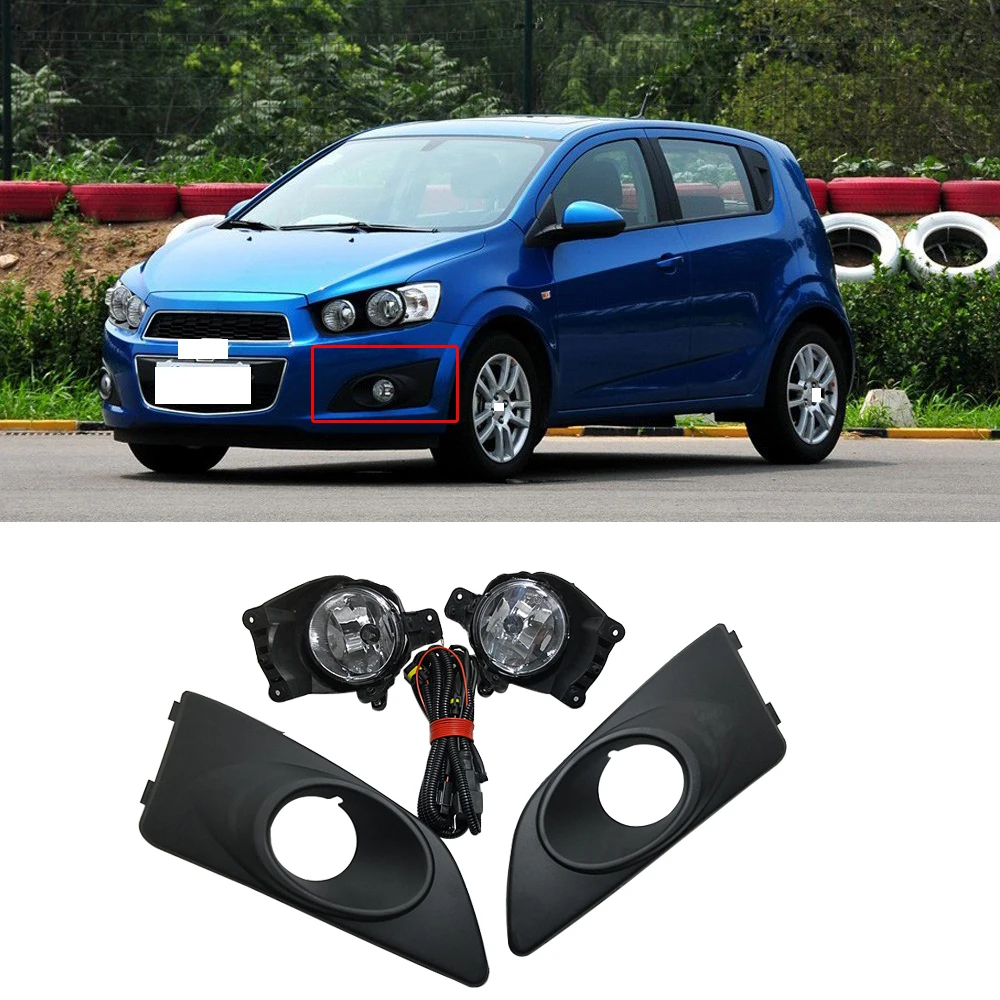 CAPQX 1 комплект для Chevrolet AVEO 2011 2013 переднего бампера Туман светильник тумана Замена
