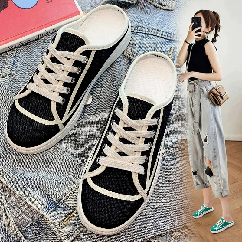 

Женские шлепанцы, новинка 2021, модная универсальная удобная повседневная обувь на резиновой платформе, обувь на плоской подошве, женская обу...