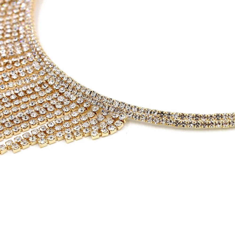 ZA элегантное эффектное ювелирное ожерелье s женское преувеличенное многослойное