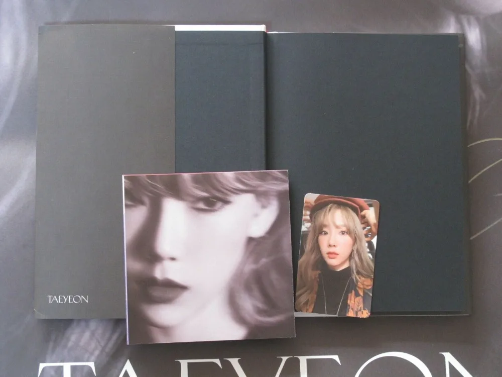 Ручной подписанный SNSD Taeyeon с автографом 2-й сольный альбом цель CD+ подписанный фото K-POP 102019