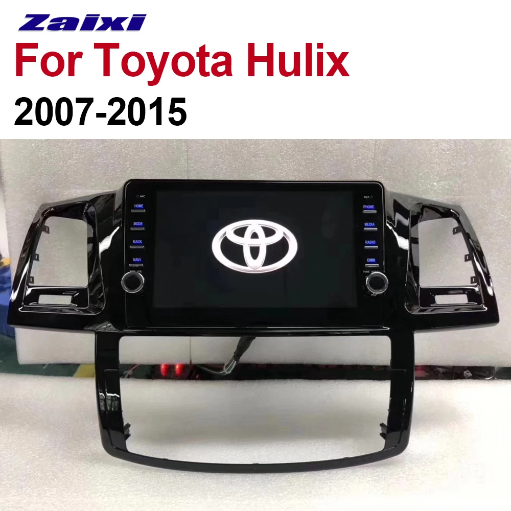 ZaiXi 2 Din Автомобильный мультимедийный плеер Android авто радио для Toyota Hilux 2007 ~ 2015 DVD GPS