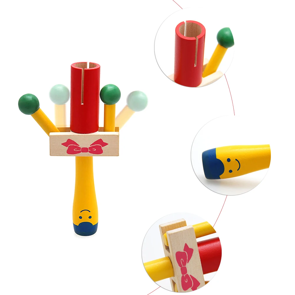 1 Детская игрушка деревянная ручная Погремушка шейкер ударный инструмент