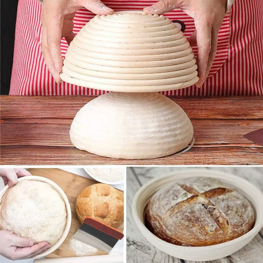 

Sourdough Bread Bakery Basket Bread Banneton Proofing Basket Brotform Dough Handmade Rattan Bowl Shaping Of European Bread