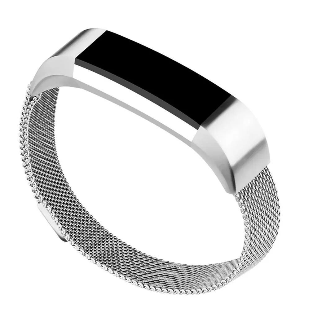 Одножильный провод из нержавеющей стали сетка с замком для Fitbit Alta HR магнитный