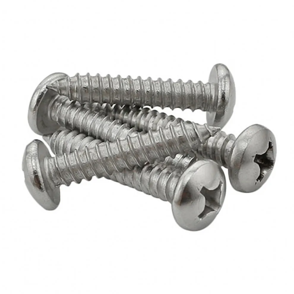 

M3 M4 M5 Cross Round Head Self Tapping Screws 201 Stainless Steel GB845 Pan Head Philips Tapping Wood Screws