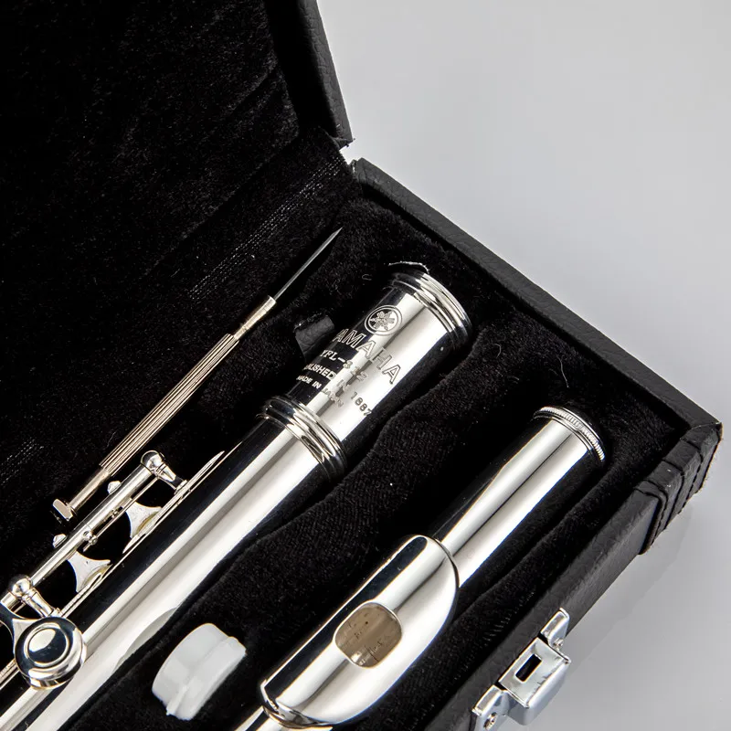 Top Japan Flute FL-482Professional Cupronickel C Key 16 Hole Silver Plated Musical Instruments With Case and Accessories | Спорт и