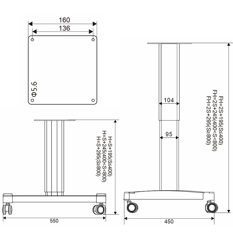 Подвижная фотография хода 100 мм с колесами двигателя постоянного тока 12 В 24