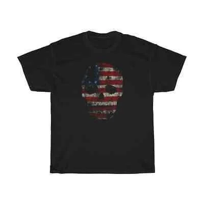 

American Flag USA Skull Distressed T-Shirt