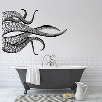 octopus tentacles wall decal waterproof bathroom decor sea animals kraken wall sticker nautical home decoration murals a623