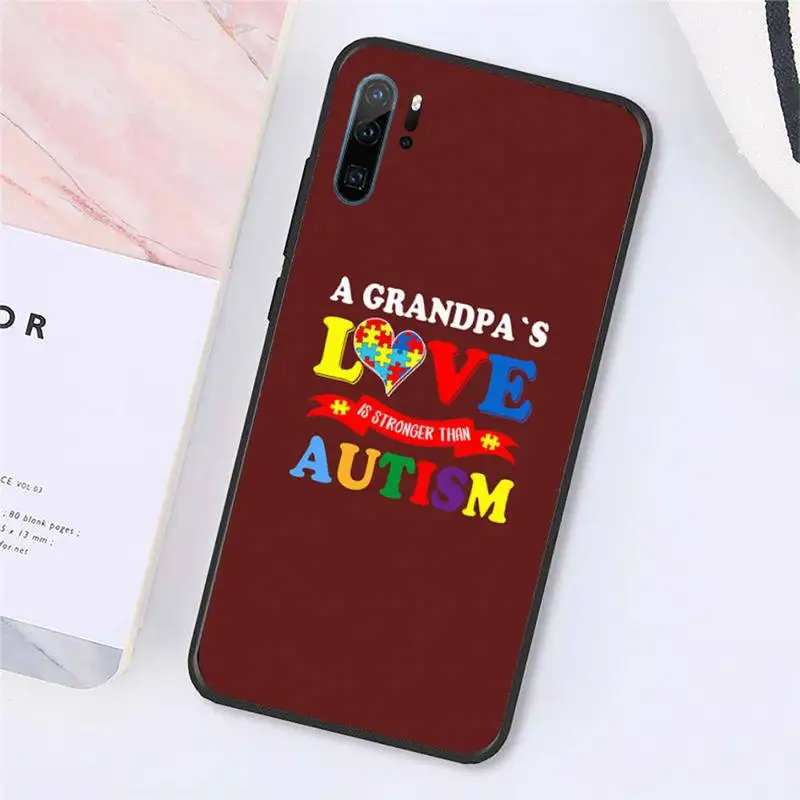 

Puzzle Autism Awareness pattern Phone Case For Huawei honor Mate P 10 20 30 40 Pro 10i 9 10 20 8x Lite Y91C V17 6.38 6.44