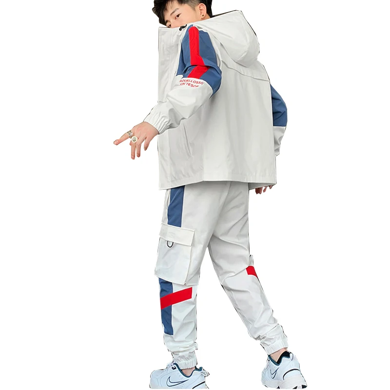 

2022 New Men Sets Fashion Sporting Suit Brand Patchwork Zipper jacket+Joggers Mens Clothing 2 Pieces Sets Streetwear Tracksuit