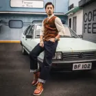 Рандомное красное описание для чтения! Винтажный Мужской жилет азиатского размера из 100% хлопка, повседневный плотный стильный вельветовый жилет