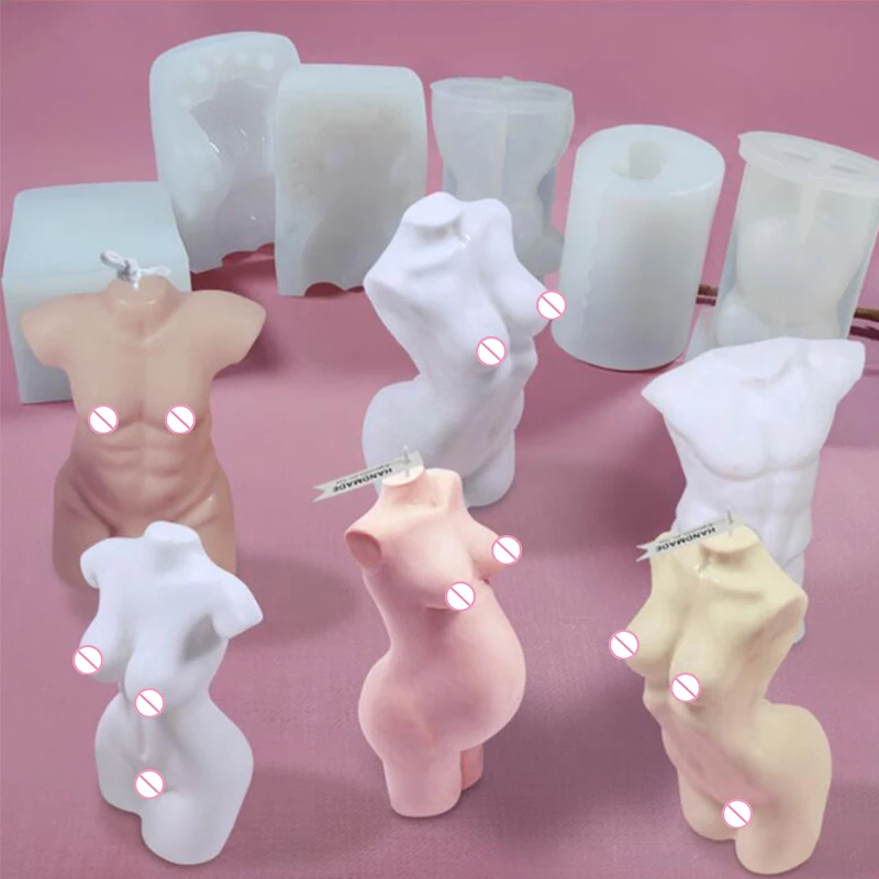 

Human Body Silicone Mold DIY Candle Mold Crystal Epoxy Mold Aromatherapy Candle Tool Hand Craft Resin Practical Body Art Moldes