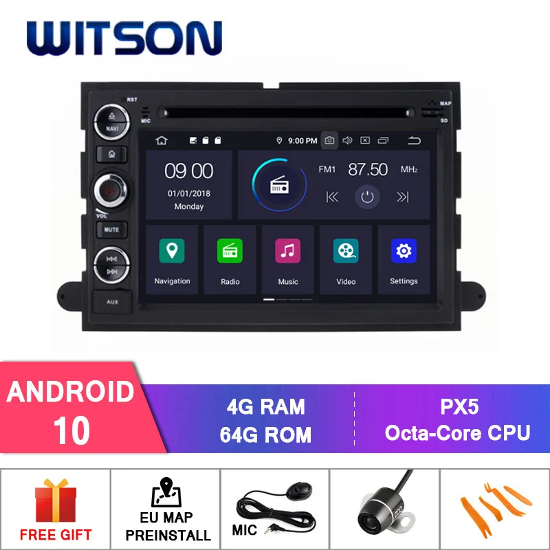 Автомобильная gps-система WITSON Android 10 0 для FORD F150 Explorer Edge экспедиция Mustang