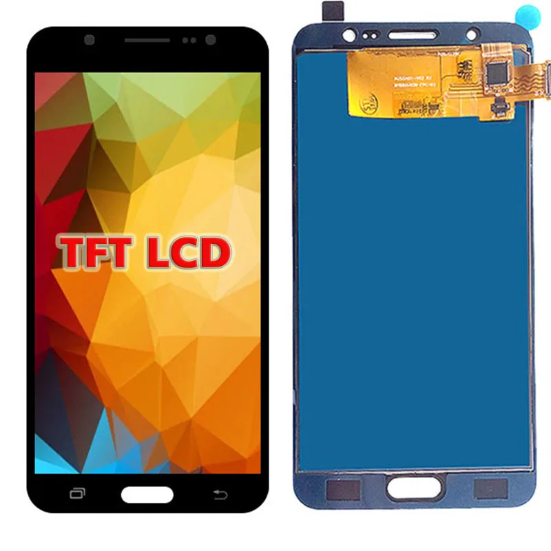 J710 LCD For Samsung Galaxy J7 SM-J710FN J710F J710M J710Y J710G J710H Touch Screen Digitizer Assembly Frame Home Button - Цвет: black No Frame