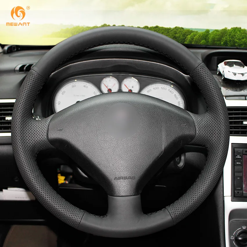 MEWANT черная искусственная кожа фотоэлемент для Peugeot 307 аксессуары интерьера