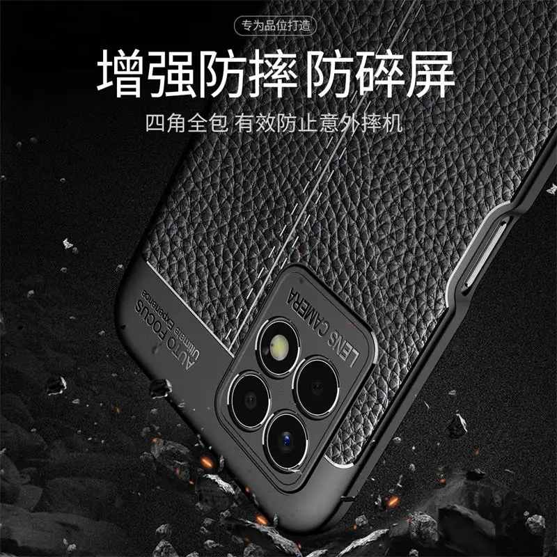 For Realme 8i Cover Case For Realme 8i 7i Cover Fundas Shell Shockproof TPU Soft Leather Phone Coque For Realme 8i
