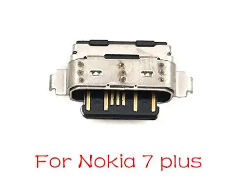 2 шт./лот разъем Micro Usb зарядный порт для Nokia 3 6 7 Plus 8 6,1 7,1 5,1 Plus X5 X6 X7 запасные части - Цвет: For Nokia 7 Plus