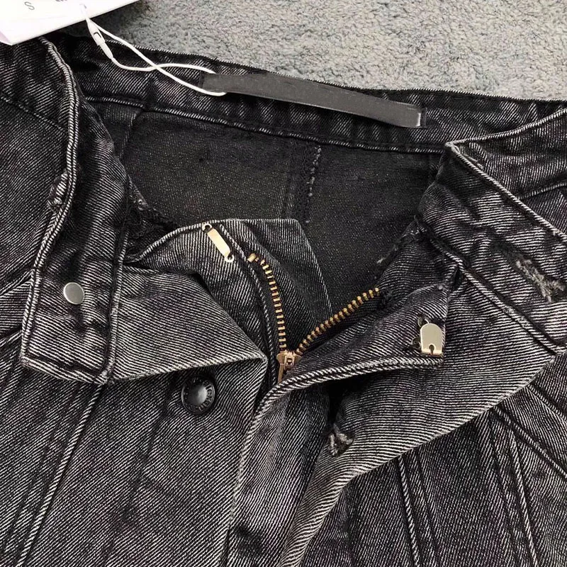 

2021 Summer Woman's Short Jeans 2 Colors Novel Hign-End Sexy Short Pants Button Zipper Slim Jeans