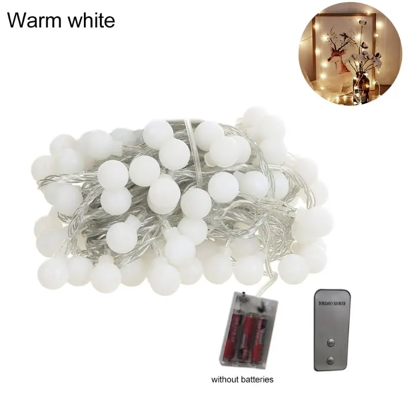 

Светодиодная гирлянда с лампочками на батарейках, 6 м, 40 светодиодов