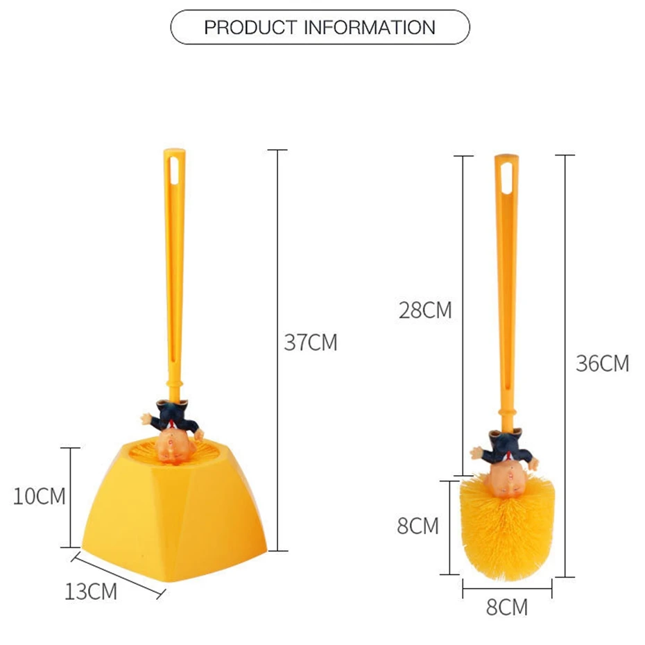 Креативный держатель для туалетной щетки с изображением Трампа силиконовая