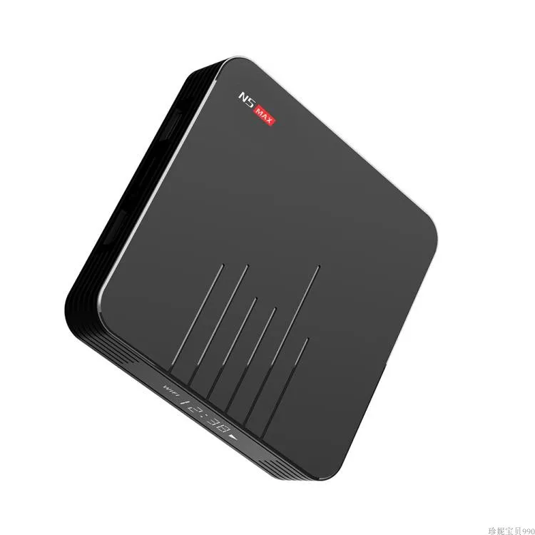 

Tv box n5 max amlogic s905x3 android 9.0 dual band bluetooth 4G 64G Set top box
